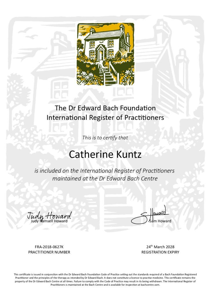 Attestation de formation Centre Bach